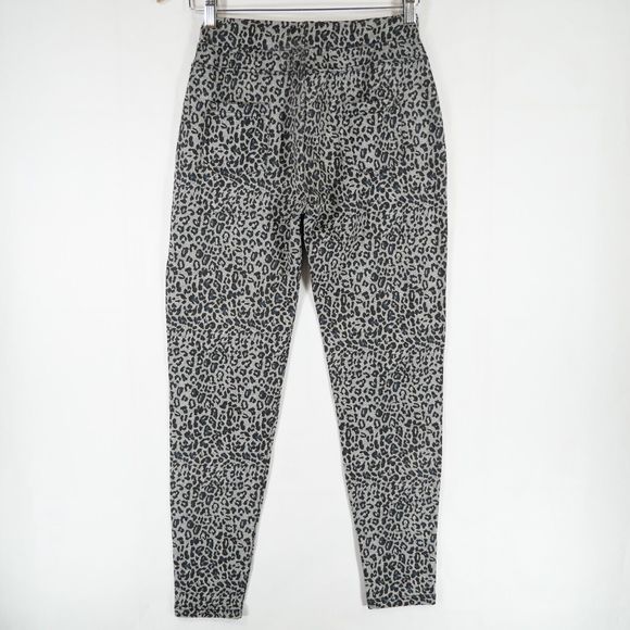 Steve Madden Women's Leopard Print Denim Animal Pattern Stretch Leggings Size M - Picture 5 of 13